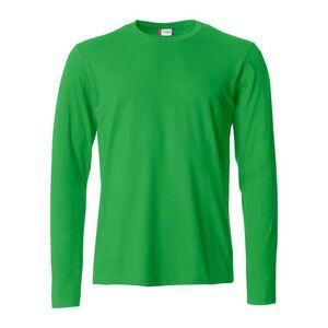 Clique Mens Basic Long-Sleeved T-Shirt / Apple Green